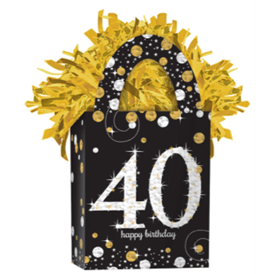 Picture of 40th - SPARKLING CELEBRATION BIRTHDAY BALLOON WEIGHT