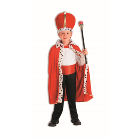 Image sur KING ROBE AND CROWN CHILD SET - RED