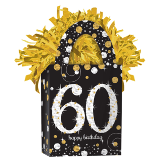 Picture of 60th - SPARKLING CELEBRATION BALLOON WEIGHT