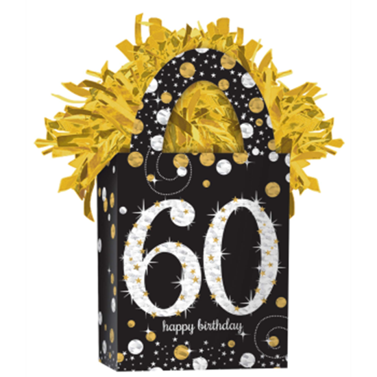 Balloon Weight 60 Gold Silver Black Holograph main image 0