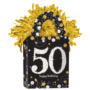 Image de SPARKLING CELEBRATION 50TH BIRTHDAY BALLOON WEIGHT