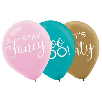 Image de 12" BIRTHDAY CONFETTI FUN BALLOONS 15/PKG