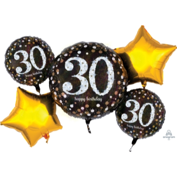 Image de 30th  SPARKLING BIRTHDAY FOIL BOUQUET