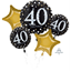 Picture of 40th - SPARKLING BIRTHDAY FOIL BOUQUET