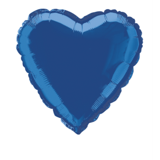 Image sur 18" FOIL - ROYAL BLUE HEART