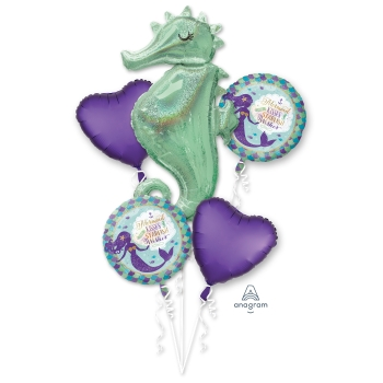 Picture of MERMAID WISHES SEAHORSE FOIL BOUQUET