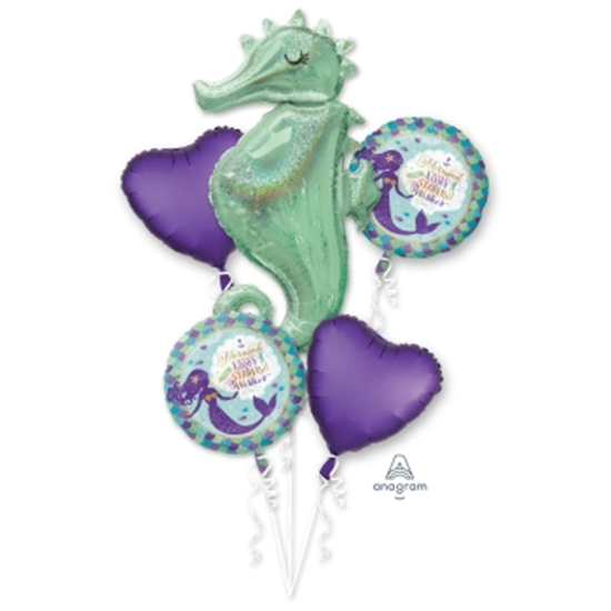 Picture of MERMAID WISHES SEAHORSE FOIL BOUQUET