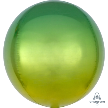 Picture of 21'' YELLOW & GREEN OMBRE ORBZ BALLOON