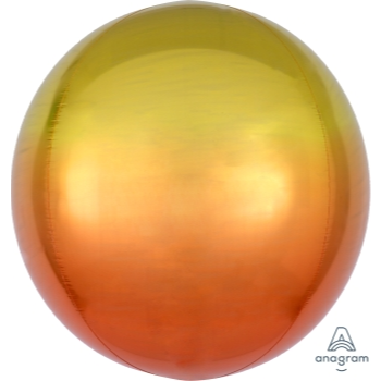Picture of 21'' YELLOW & ORANGE OMBRE ORBZ BALLOON
