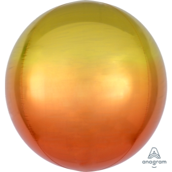 Image de 21'' YELLOW & ORANGE OMBRE ORBZ BALLOON