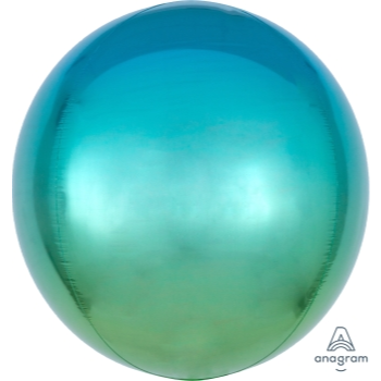 Image de 21'' BLUE & GREEN OMBRE ORBZ BALLOON