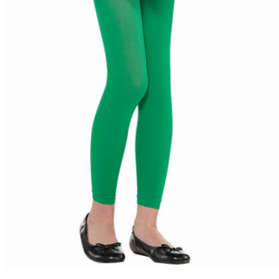 Image sur GREEN FOOTLESS TIGHTS - CHILD