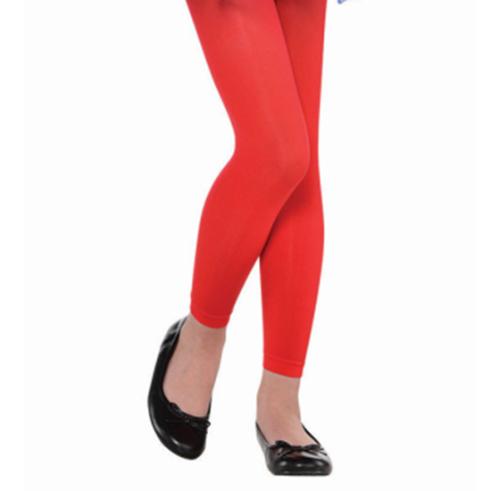Image sur RED FOOTLESS TIGHTS - CHILD