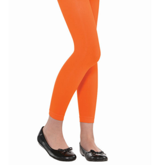Picture of ORANGE FOOTLESS TIGHTS - CHILD