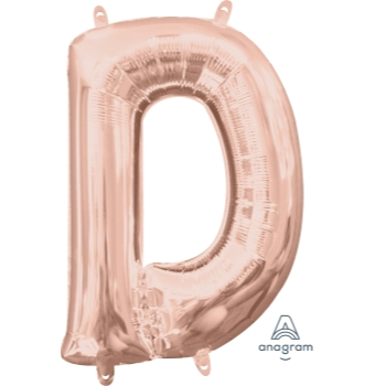 Image de MINI SHAPE LETTER D  - ROSE GOLD (AIR FILLED)