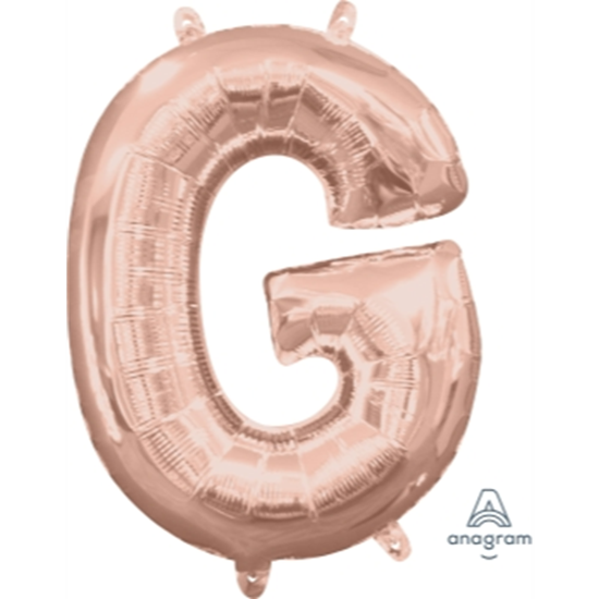 Image sur MINI SHAPE LETTER G  - ROSE GOLD (AIR FILLED)