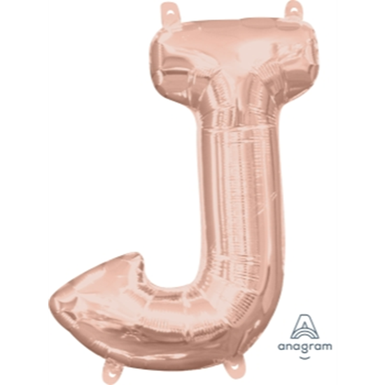 Image sur MINI SHAPE LETTER J  - ROSE GOLD (AIR FILLED)