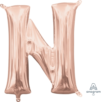 Picture of MINI SHAPE LETTER N  - ROSE GOLD (AIR FILLED)