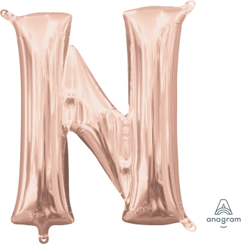 Image de MINI SHAPE LETTER N  - ROSE GOLD (AIR FILLED)