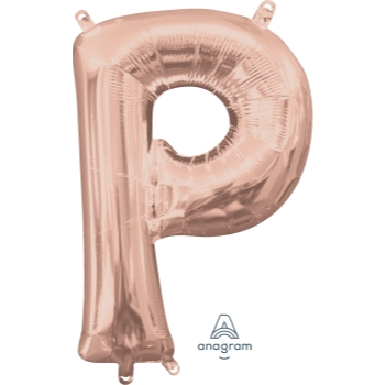 Image de MINI SHAPE LETTER P  - ROSE GOLD (AIR FILLED)