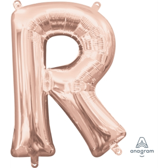 Picture of MINI SHAPE LETTER R  - ROSE GOLD (AIR FILLED)