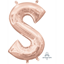 Picture of MINI SHAPE LETTER S  - ROSE GOLD (AIR FILLED)