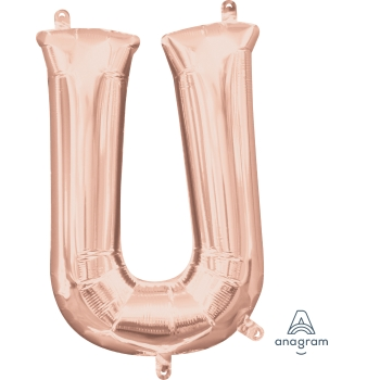 Image de MINI SHAPE LETTER U  - ROSE GOLD (AIR FILLED)