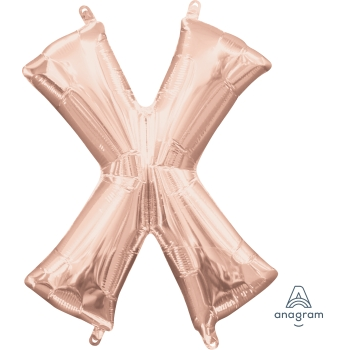 Image de MINI SHAPE LETTER X  - ROSE GOLD (AIR FILLED)