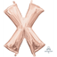 Picture of MINI SHAPE LETTER X  - ROSE GOLD (AIR FILLED)