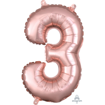 Image de MINI SHAPE NUMBER 3  - ROSE GOLD (AIR FILLED)