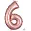 Image de MINI SHAPE NUMBER 6  - ROSE GOLD (AIR FILLED)