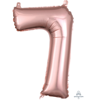 Picture of MINI SHAPE NUMBER 7  - ROSE GOLD (AIR FILLED)