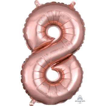 Image de MINI SHAPE NUMBER 8  - ROSE GOLD (AIR FILLED)