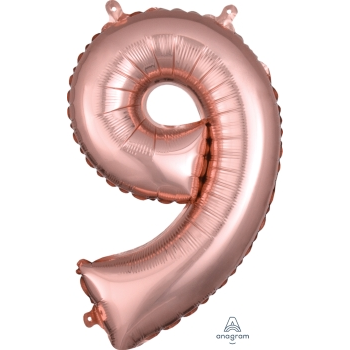Image de MINI SHAPE NUMBER 9  - ROSE GOLD (AIR FILLED)