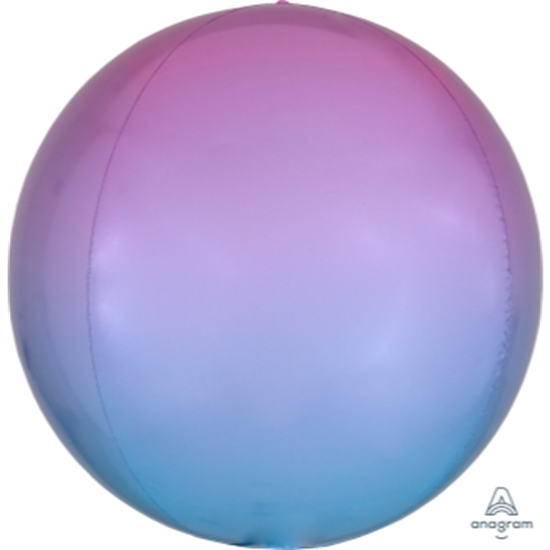 Picture of 21'' PASTEL PINK & BLUE OMBRE ORBZ BALLOON