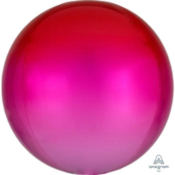 Picture of 21'' RED & PINK OMBRE ORBZ BALLOON