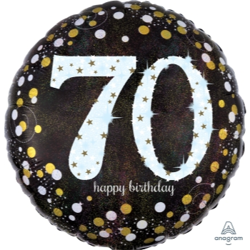 Image de 70th - 18" FOIL BALLOON - SPARKLING BIRTHDAY