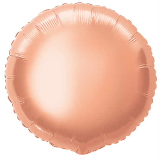 Image sur 18" FOIL - ROSE GOLD ROUND