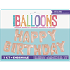 Image sur FOIL BALLOON BANNERS - ROSE GOLD  HAPPY BIRTHDAY - AIR FILLED