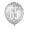 Picture of 65th 12" GLITZ BLACK BALLOONS