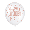 Image sur 12" DOTS GLITZ ROSE GOLD HAPPY BIRTHDAY