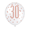 Image sur 30th - 12" GLITZ ROSE GOLD BALLOONS