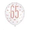 Image sur 65th - 12" GLITZ ROSE GOLD BALLOONS