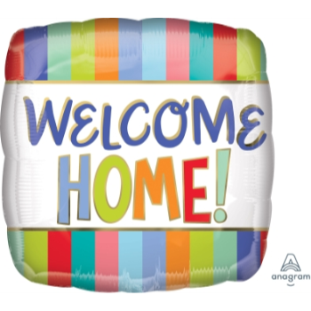 Image de 18" FOIL - WELCOME HOME STRIPES