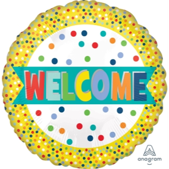 Image sur 18" FOIL - WELCOME LOTS OF DOTS