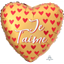 Picture of 18" FOIL - JE T'AIME SATIN RED HEARTS