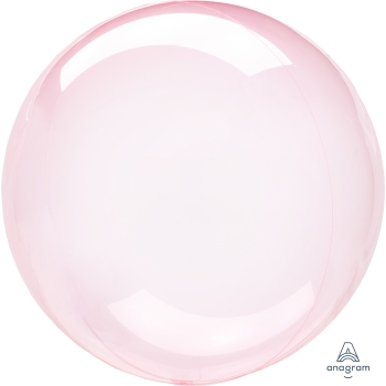 Image de 21'' CRYSTAL CLEAR  DARK PINK ORBZ BALLOON