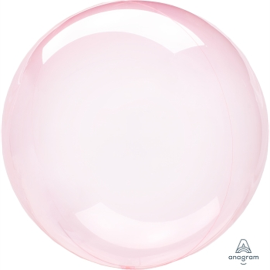 Picture of 21'' CRYSTAL CLEAR  DARK PINK ORBZ BALLOON