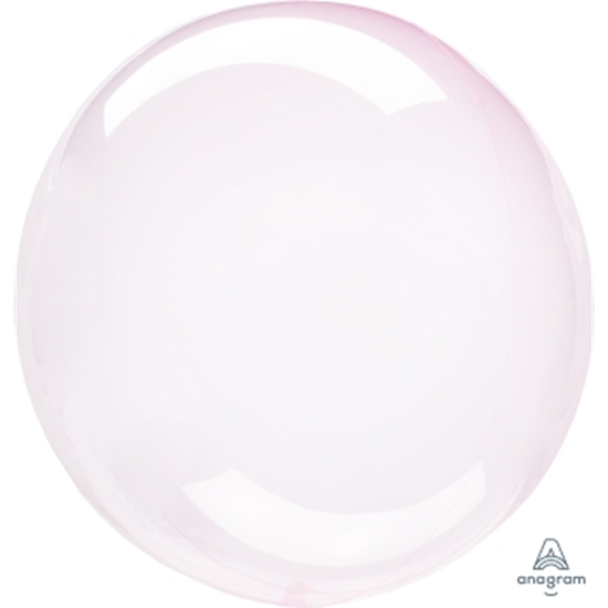 Image sur 21'' CRYSTAL CLEAR PINK ORBZ BALLOON