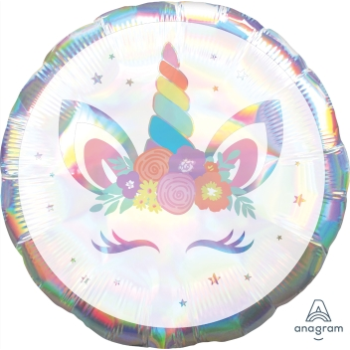 Image de 18" FOIL - UNICORN PARTY IRIDESCENT